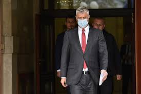 Kosovo's president, hashim thaçi, has promised to resign immediately if a war crimes indictment filed against him at a special court in the hague is confirmed. Kosovo President Thaci Arrested Moved To The Hague To Face War Crimes Charges World News