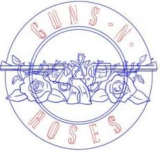 How To Draw Guns N Roses Logo Guns N Roses Roses Drawing Rose Drawing