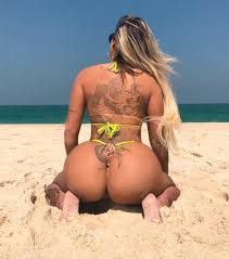 Juju Ferrari XXX - provocative stance with an inviting look