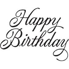 Sarasota Stamps Mounted Rubber Stamp Happy Birthday Script Happy Birthday In Cursive Happy Birthday Font Happy Birthday Writing