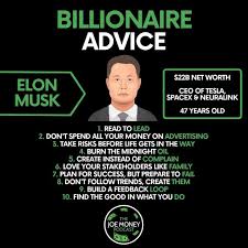 A business magnate and engineer, musk is one of the richest people in the. The Joe Money Podcast On Instagram Some Of The Greatest Tips I Ve Ever Seen By The Mastermind Himself Elon Musk Elon Success Mindset Success Business