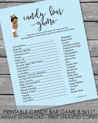 In some african countries, parents name their children after famous political figures, hoping that their kids would be as successful as their namesakes. Printable Baby Shower Candy Bar Game African American Baby Boy Blue Print It Baby