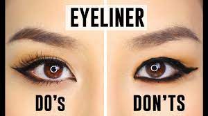 Depending on your eye shape and the condition of you skin, you may be able to wear a little bit of eyeliner on the lower lid. 12 Common Eyeliner Mistakes You Could Be Making Do S And Dont S Youtube
