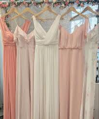 We Really Are Feeling Peachy For Spring Colors Are Apricot Blush Ivory Gold Peaches Peach Pink Wedding Orange Bridesmaid Dresses Cream Bridesmaid Dresses