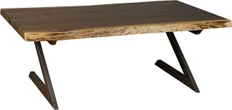 Modernize Your Home With The Bradgate Park Live Edge Coffee Table Featuring A Steel Z Base And Liv Modern Dining Furniture Coffee Table Live Edge Coffee Table
