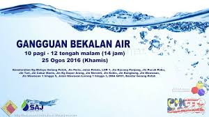Самые новые твиты от bahagian bekalan air (@bbaputrajaya): Notis Gangguan Bekalan Air 25 Ogos Gelang Patah