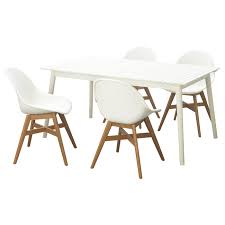 Hattholmen Fanbyn Tisch 4 Stuhle Aussen Weiss Weiss Ikea Deutschland Tisch Esstisch Ausziehbar Ikea