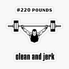 Hips and shoulders rise at the same rate. Clean And Jerk Stickers Redbubble