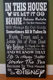 In This House We Do Disney 22x12 Wooden Sign Wooden Signs Diy Disney Decor Disney Home Decor