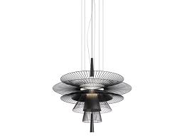 5'' h x 14'' diameter. Direct Indirect Light Metal Pendant Lamp Gravity By Forestier Design Kateryna Sokolova