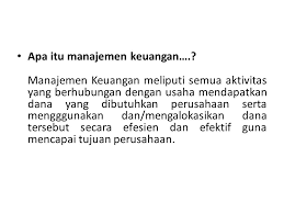 Setelah paham apa itu passive income dan bagaimana cara benefit dari passive income ini bisa jadi jaminan biaya untuk hidup sobat pintar di hari tua nanti. Apa Itu Manajemen Keuangan Ppt Download