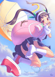 piro (artist), piro (orip), hachikuji mayoi, bakemonogatari, monogatari  (series), highres, 1girl, ass, backpack, bag, bandaid, bandaid on knee,  bandaid on leg, black hair, day, feet, female focus, from behind, from  below, from