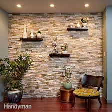Create A Faux Stone Accent Wall Stone Walls Interior Stone Accent Walls Faux Stone Walls