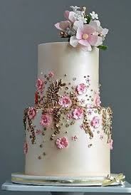 Pearl Cherry Blossom Wedding Cake Cherry Blossom Wedding Cake Wedding Cake Pearls Silver Wedding Cake