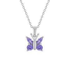 Angel means truth, goodness and beauty; 925 Sterling Silver 16 Girls Purple Cubic Zirconia Butterfly Pendant Necklace Walmart Canada