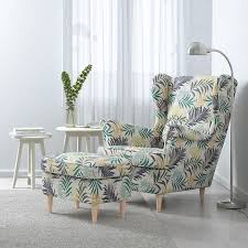 Strandmon Wing Chair Gillhov Multicolour Ikea Switzerland In 2020 Ikea Strandmon Wing Chair Ikea