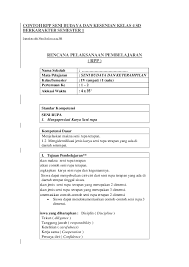 Maybe you would like to learn more about one of these? Doc Contoh Rpp Seni Budaya Dan Kesenian Kelas 4 Sd Berkarakter Semester 1 Adi Lesmana Academia Edu