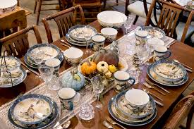 New botanical harvest pumpkin stoneware oval serving platter. Tips For Setting A Thanksgiving Table