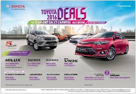 Find out more about our latest sedans, suv, mpv, 4x4 and other car models. Toyota Malaysia Year End Sales Carnival Starts Now