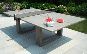 It will match the siding of the house pretty well, and still give the ping pong table look. 7 Concrete Gaming Tables Spice Up Sports With Designer Flair Homecrux