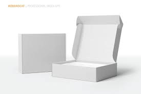 Shipping Mailing Box Mock Up Design Mockup Free Mockup Cosmetic Packaging Design