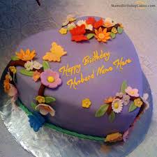 Happy birthday hubby cake images. Write Name On Best Birthday Cake For Husband Happy Birthday Wishes