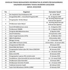 Pembagian khs dan pengisian krs. Kalender 2019 2020