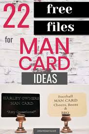 We'll make sure your cards look as good in person as they do on screen. Man Card Ideas Creates With Love