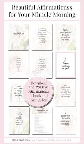 Beautiful Affirmations For Your Miracle Morning Jill Conyers Miracle Morning Miracle Morning Routine Miracle Morning Affirmations