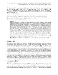 Determines gaps, consistencies, inconsistencies in the. Pdf A Critical Literature Review On The Concept Of Team Integration In Industrialised Building System Ibs Project