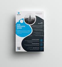 Circular Flyer Template With Qr Code Graphic Design Templates Flyer Template Business Flyer Templates Business Flyer