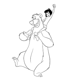 See kids coloring pages stock video clips. Jungle Book Coloring Page Coloring Home