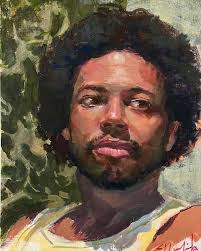 It's kind of amazing what you can do with gouache! While it is graphic in  nature, you can lose your edges and push the vibrancy of color. This 9 x12  studio painting.