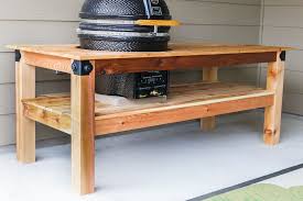 Diy Kamado Grill Table Grill Table Kamado Grill Table Diy Grill Table