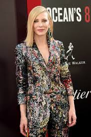 From watching ocean's 8, you can certainly see how cate blanchett would be the actress in mind to play lou. A List Of All The Suits Cate Blanchett Has Worn On The Ocean S 8 Press Tour For Science