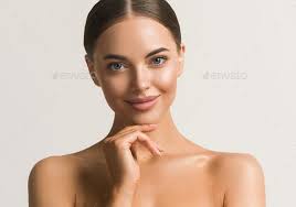 Beautiful Young Model Cosmetic Concept Portrait Tanned Skin Tan Skin Young Models Beauty Face