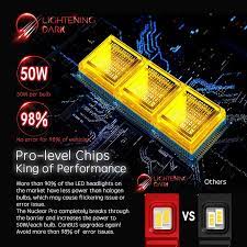 H13 Led Headlight Bulb 16000 Lumens Nucleus Pro Lightening Dark