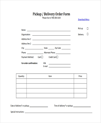 Share with email, opens mail client. Free 9 Delivery Order Forms In Pdf Ms Word