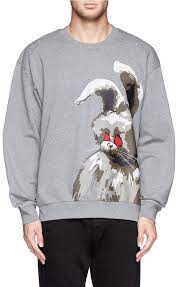 Mcq By Alexander Mcqueen Mcq Alexander Mcqueen Bunny Print Sweatshirt 305 Lane Crawford Lookastic