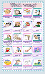 Tuvo todas las enfermedades infantiles normales. Illnesses Vocabulary Esl Worksheet By Andromaha