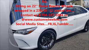 The 2016 toyota camry offers a controlled ride and plenty of interior comfort, making it pleasant for the driver and find out why the 2016 toyota camry is rated 7.8 by the car connection experts. 2016 Toyota Camry Rolling Out Of Rimtyme Charlotte Sitting 22 Rosso Reactiv Rims Youtube