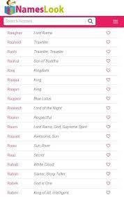 Hindu boys names and hindu girls names. Baby Boy Names Starting From R Hindu Hno At