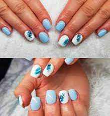 So Cute Short Acrylic Nails Ideas You Will Love Them Square Acrylic Nails Shiny Nails Designs Blue Acrylic Nails