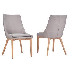 Homesullivan Nobleton Dark Grey Linen Dining Chair Set Of 2 405048sak Dg2p The Home Depot Midcentury Modern Dining Chairs Linen Dining Chairs Dining Chairs
