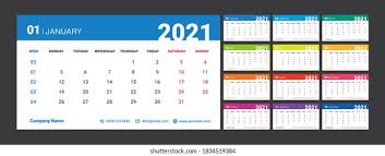 There are 53 weeks in 2020. Colorful 2021 Calendar Week Numbers Week Stock Vector Royalty Free 1834519384