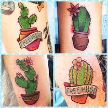 Cactus Tattoos The Golden Rule Tattoo Phoenix Az Central And Camelback Location Artist Kit Cactus Tattoo Tattoos Traditional Tattoo Sleeve