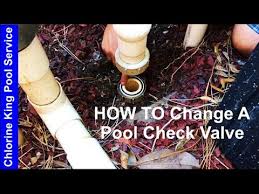 If that's the case, you're not going to need a check valve for this particular function. How To Changing A Swimming Pool Check Valve Chlorine King Pool Service Youtube