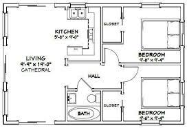30x20 House 2 Bedroom 1 Bath 600 Sq Ft Pdf Floor Plan Model 1 29 99 Picclick Tiny House Floor Plans 20x30 House Plans Cottage Floor Plans