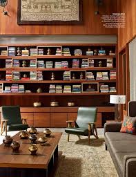 Furniture For The National Audiovisual Institute Nina A Furniture Project With Dominant And Neutral Colors Mid Century Living Room Decor Bookshelf Styling Living Room Mid Century Modern Office Design