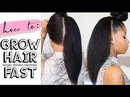 If breakage is equal to growth, hair will seem as if it is not growing at all. How To Grow Hair Long Thick Healthy Fast 4 Easy Steps Video Black Hair Information Grow Long Hair Grow Thick Long Hair Thick Hair Styles
